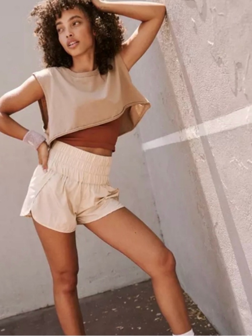 BNWT FP Movement high waisted gym shorts.